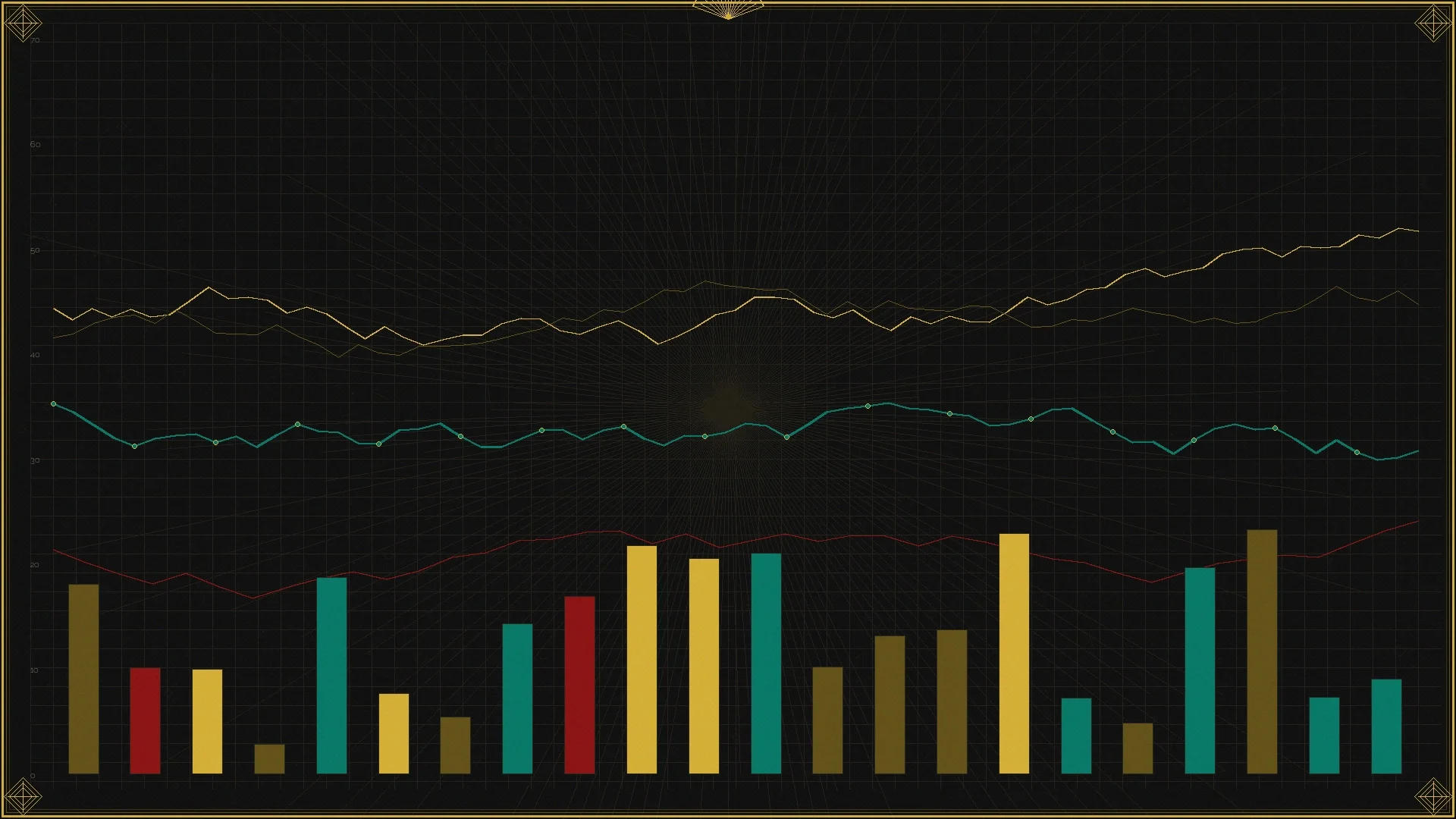 快三彩票鎏金数据大厅装饰艺术风背景