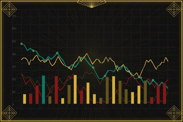 快三彩票数据分析师招募装饰艺术风插画